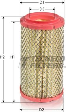 Tecneco Filters AR14202/1-I - Filtru aer aaoparts.ro