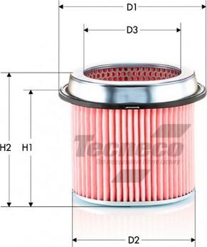 Tecneco Filters AR855-J - Filtru aer aaoparts.ro