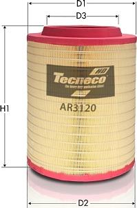 Tecneco Filters AR3120 - Filtru aer aaoparts.ro