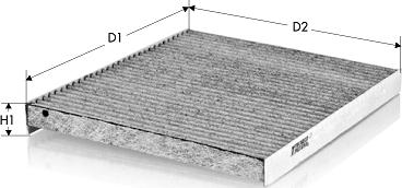 Tecneco Filters CK1245C - Filtru, aer habitaclu aaoparts.ro