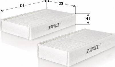 Tecneco Filters CK10536-2 - Filtru, aer habitaclu aaoparts.ro