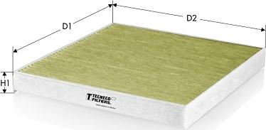 Tecneco Filters CKA10413 - Filtru, aer habitaclu aaoparts.ro
