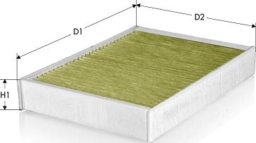 Tecneco Filters CKA1299 - Filtru, aer habitaclu aaoparts.ro
