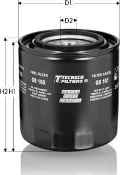 Tecneco Filters GS1202 - Filtru combustibil aaoparts.ro