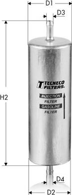 Tecneco Filters IN97 - Filtru combustibil aaoparts.ro