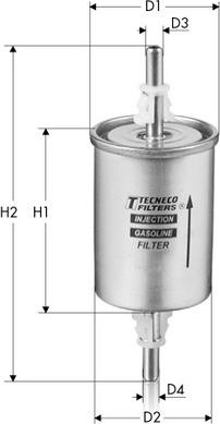 Tecneco Filters IN55/3 - Filtru combustibil aaoparts.ro