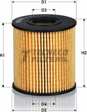 Tecneco Filters OL010066-E - Filtru ulei aaoparts.ro