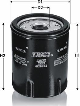 Tecneco Filters OL304 - Filtru ulei aaoparts.ro