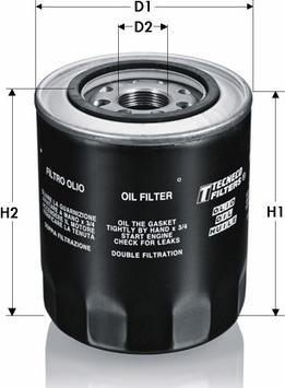 Tecneco Filters OL1001-T - Filtru ulei aaoparts.ro