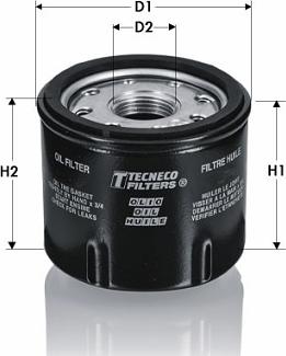 Tecneco Filters OL1290 - Filtru ulei aaoparts.ro