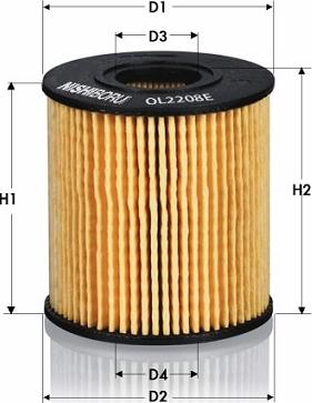 Tecneco Filters OL2208E - Filtru ulei aaoparts.ro