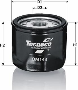 Tecneco Filters OM143 - Filtru ulei aaoparts.ro