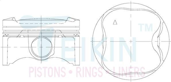 Teikin 46383.025 - Piston aaoparts.ro