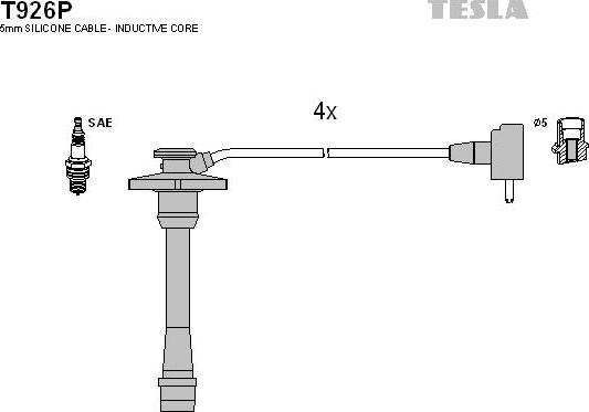 TESLA T926P - Set cablaj aprinder aaoparts.ro