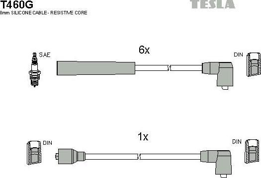 TESLA T460G - Set cablaj aprinder aaoparts.ro