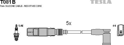 TESLA T081B - Set cablaj aprinder aaoparts.ro
