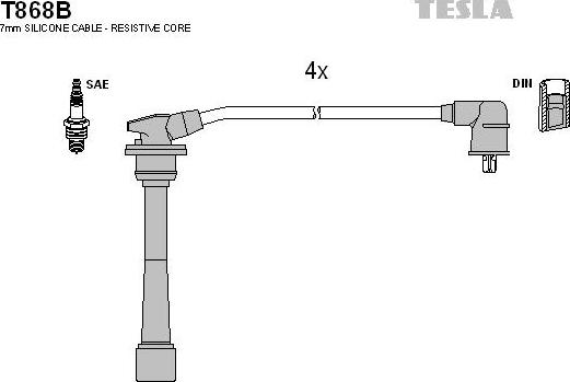 TESLA T868B - Set cablaj aprinder aaoparts.ro