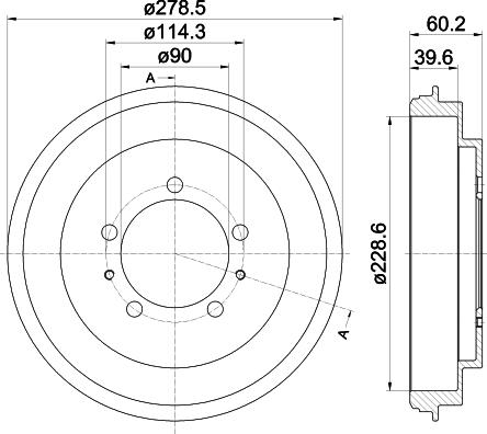 Textar 94037400 - Tambur frana aaoparts.ro