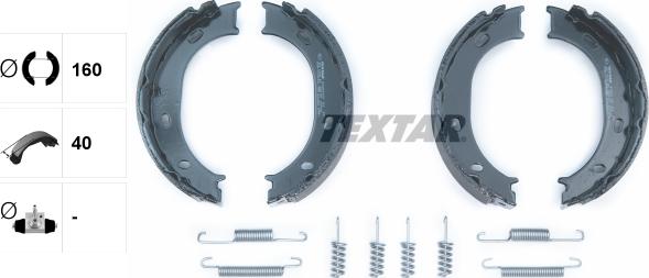 Textar 91055100 - Set saboti frana, frana de mana aaoparts.ro