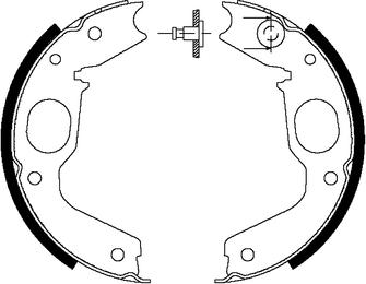 Textar 91056900 - Set saboti frana, frana de mana aaoparts.ro