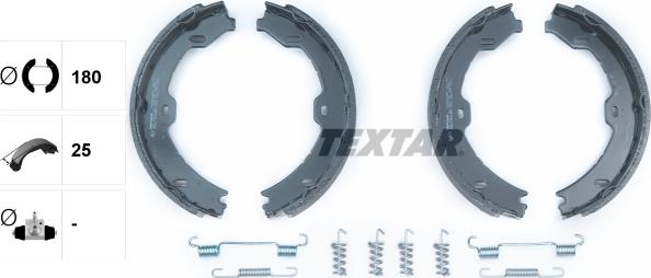 Textar 91058800 - Set saboti frana, frana de mana aaoparts.ro