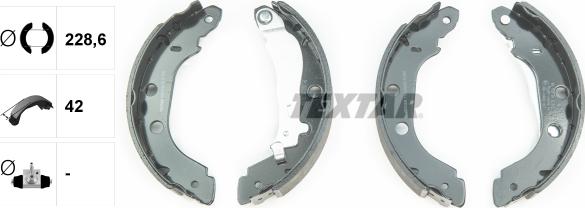 Textar 91052700 - Set saboti frana aaoparts.ro