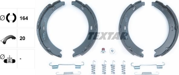 Textar 91057100 - Set saboti frana, frana de mana aaoparts.ro