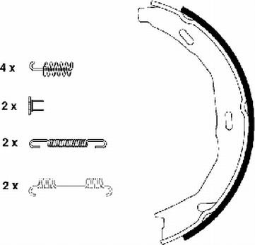 Textar 91066900 - Set saboti frana, frana de mana aaoparts.ro