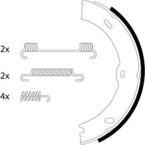 Textar 91066800 - Set saboti frana, frana de mana aaoparts.ro