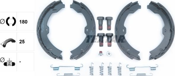 Textar 91067000 - Set saboti frana, frana de mana aaoparts.ro