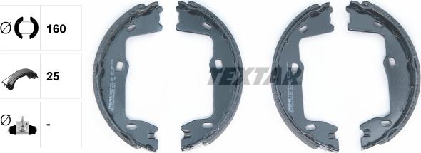 Textar 91018400 - Set saboti frana, frana de mana aaoparts.ro