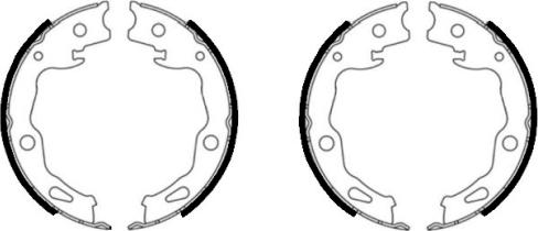 Textar 91086000 - Set saboti frana, frana de mana aaoparts.ro