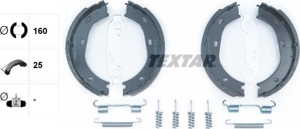 Textar 91025900 - Set saboti frana, frana de mana aaoparts.ro