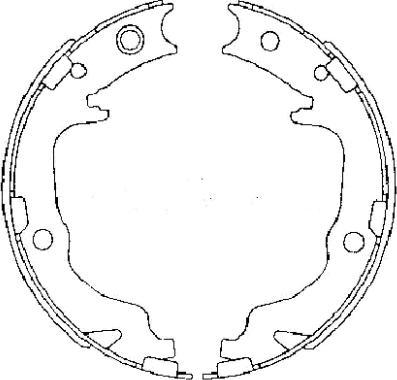 Textar 91073400 - Set saboti frana, frana de mana aaoparts.ro