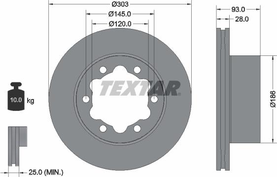 Textar 93143403 - Disc frana aaoparts.ro