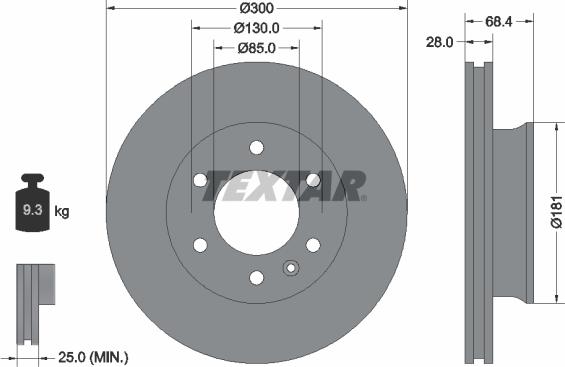 Textar 93143203 - Disc frana aaoparts.ro