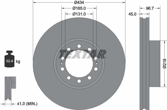 Textar 93105000 - Disc frana aaoparts.ro