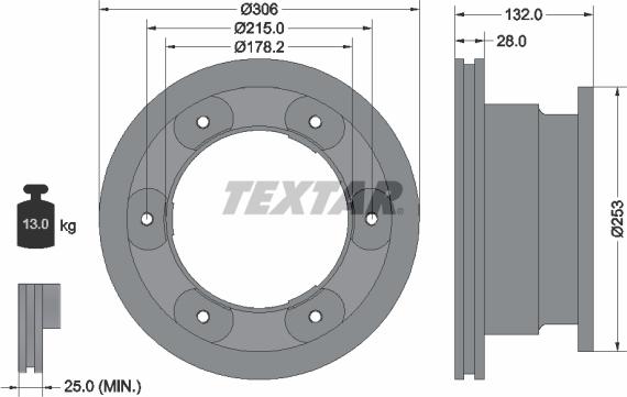 Textar 93177703 - Disc frana aaoparts.ro