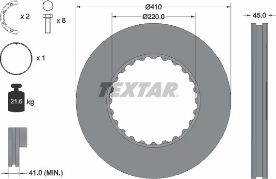 Textar 93322700 - Disc frana aaoparts.ro