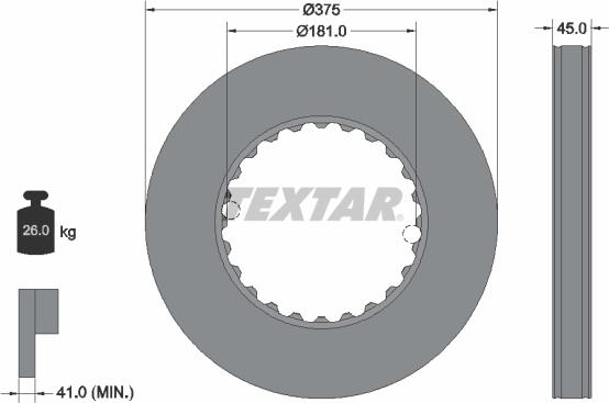 Textar 93291400 - Disc frana aaoparts.ro