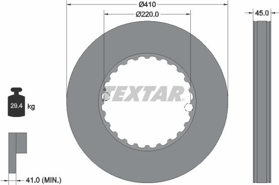 Textar 93291300 - Disc frana aaoparts.ro