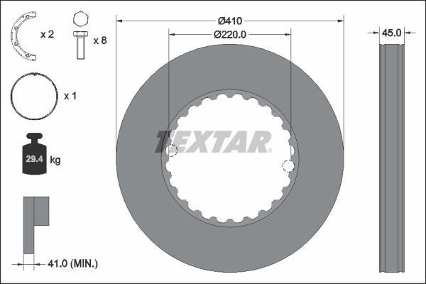 Textar 93291311 - Disc frana aaoparts.ro
