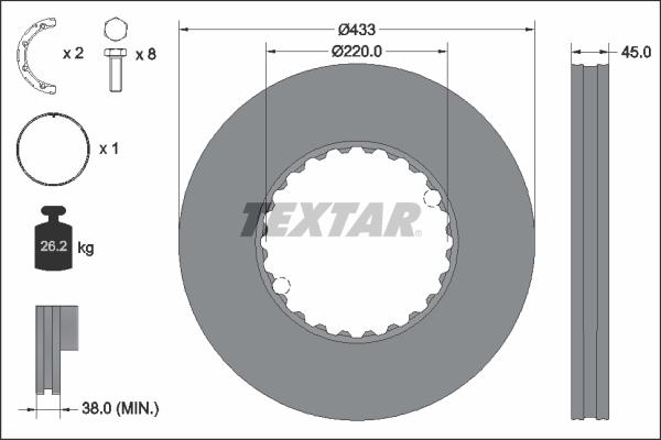 Textar 93272011 - Disc frana aaoparts.ro