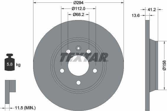 Textar 92098103 - Disc frana aaoparts.ro