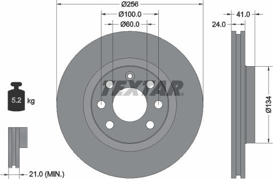 Textar 92039200 - Disc frana aaoparts.ro