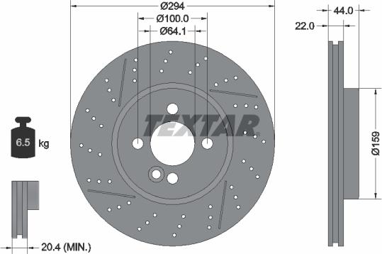 Textar 92196703 - Disc frana aaoparts.ro