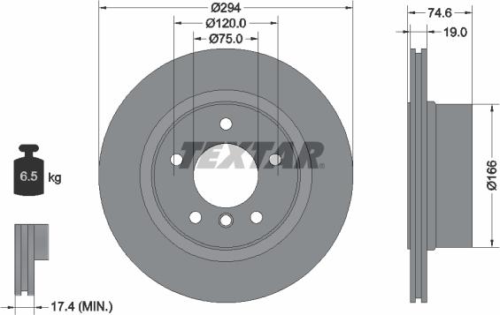 Textar 92146103 - Disc frana aaoparts.ro