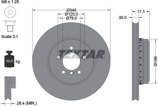 Textar 92141803 - Disc frana aaoparts.ro