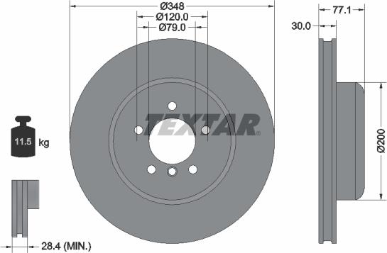 Textar 92141825 - Disc frana aaoparts.ro