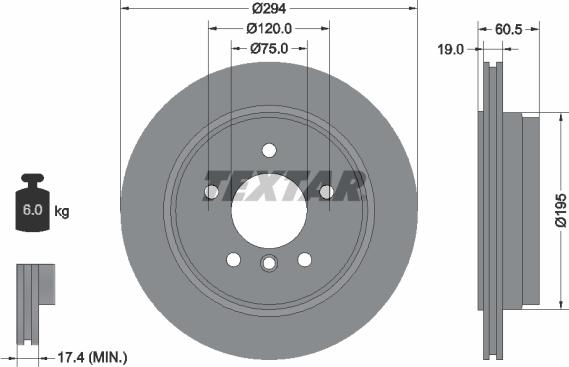 Textar 92141703 - Disc frana aaoparts.ro